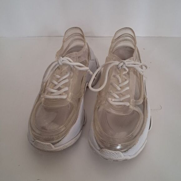 *Final Price* Jeffrey Campbell Sneakers Women's 6.5 Clear Transparent Futuristic - Picture 3 of 9